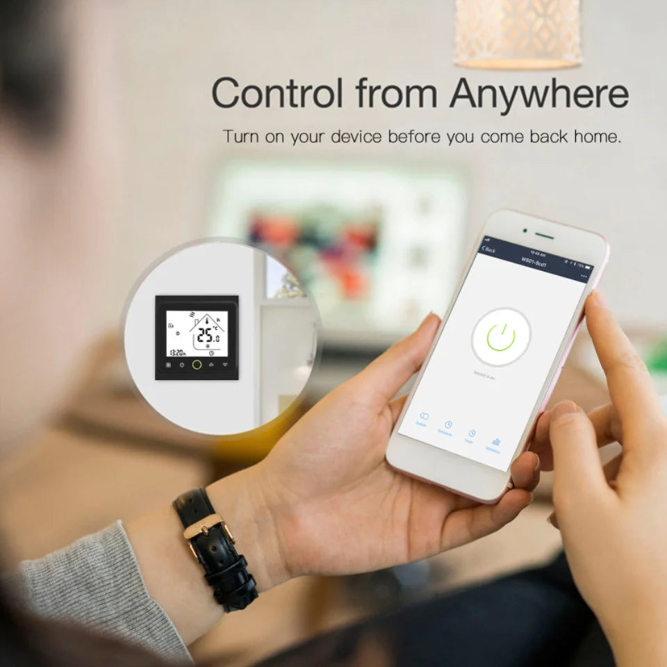 Smart-Thermostat 2025: MOES WiFi Wasser/Elektrische Fußbodenheizung - Gasboiler-Temperaturcontroller Smart Alexa Tuya Google Voice Zigbee-Sammlung