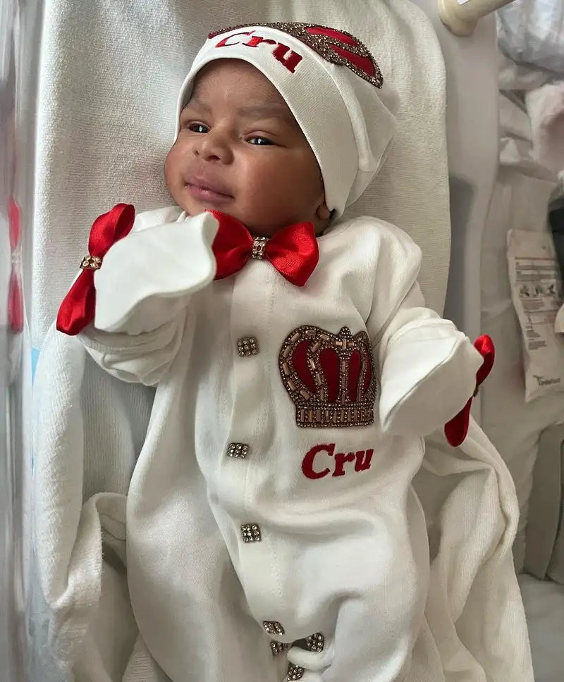 Baby-Outfit-Set 2025: 5-teiliges Spitzen-Baumwoll-Set für Neugeborene - Säuglingspflege-Kollektion