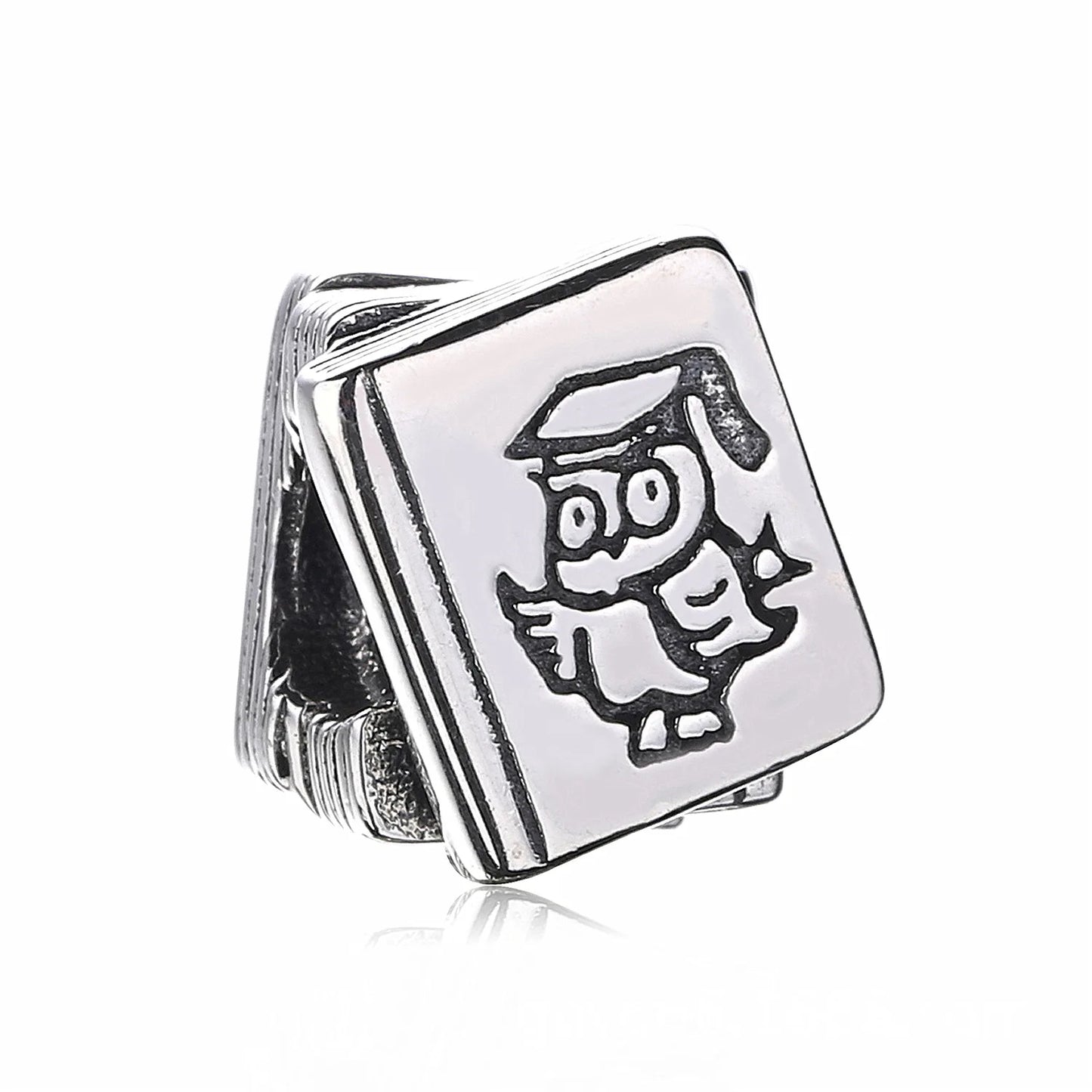 Neue 925 Silber Lernhilfe Schultasche Uhranhänger Charms Beads Fit Original Pandora Armband DIY Schmuck Für Frauen 2024