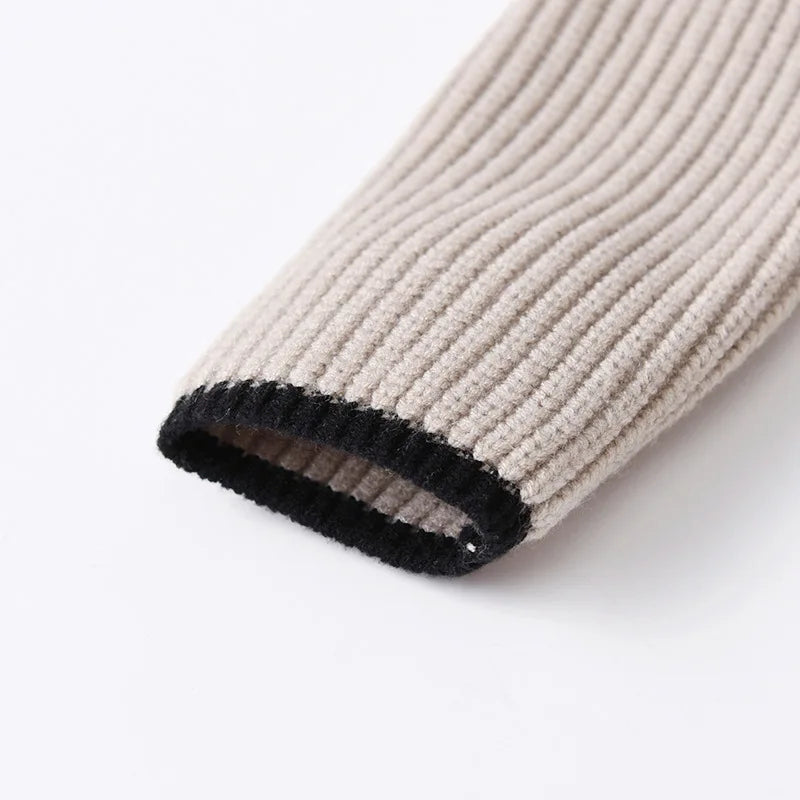 LilBuds B804 Doppelreihige Strickjacke Jungen Winter Cardigan - Größe 3-12 Jahre, Baumwolle, Verschluss Doppelreihig