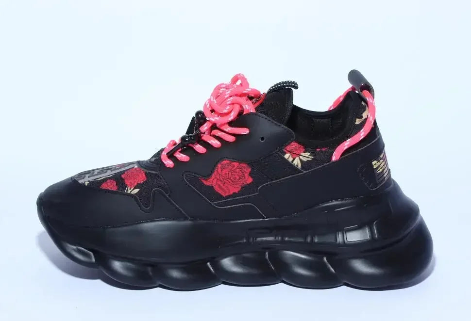 SpeedflyCN Plattform Sneaker Stilvoll Bequem Leicht Robust - Größe Leder Hartplatz