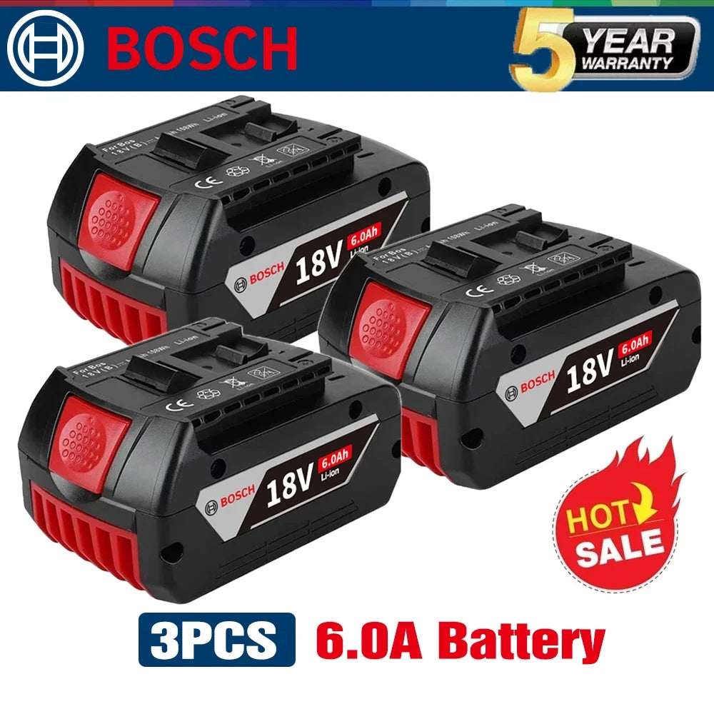 Original 18V Bosch Replacement Battery For Bosch 18V Professional Systeem Draadloze Tools Bat609 Bat618 Gba18v80 21700 Cell