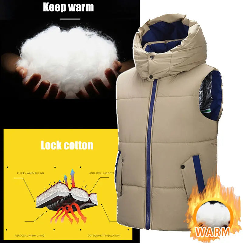 Ippolich Weste Winddicht - Kapuze, Gr. L, Polyester