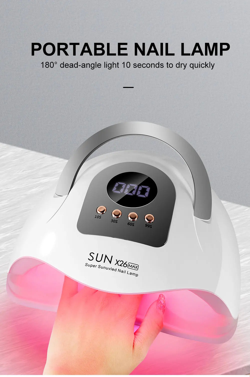 X26MAX 81LED Nail Dryer LED UV Lamp for Nails Gel Polish Dryer Light Professional Nail Art Accessories Curing Gel Toe Nails