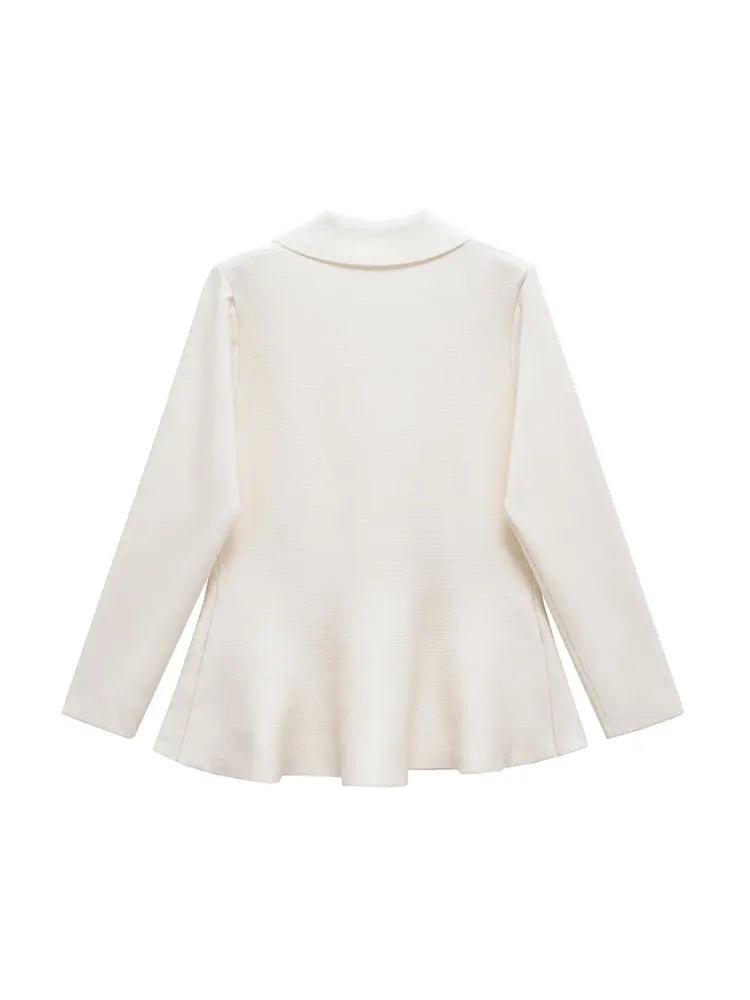 TRZA Strickjacke Reverskragen - Knopf, Stretch, Regular