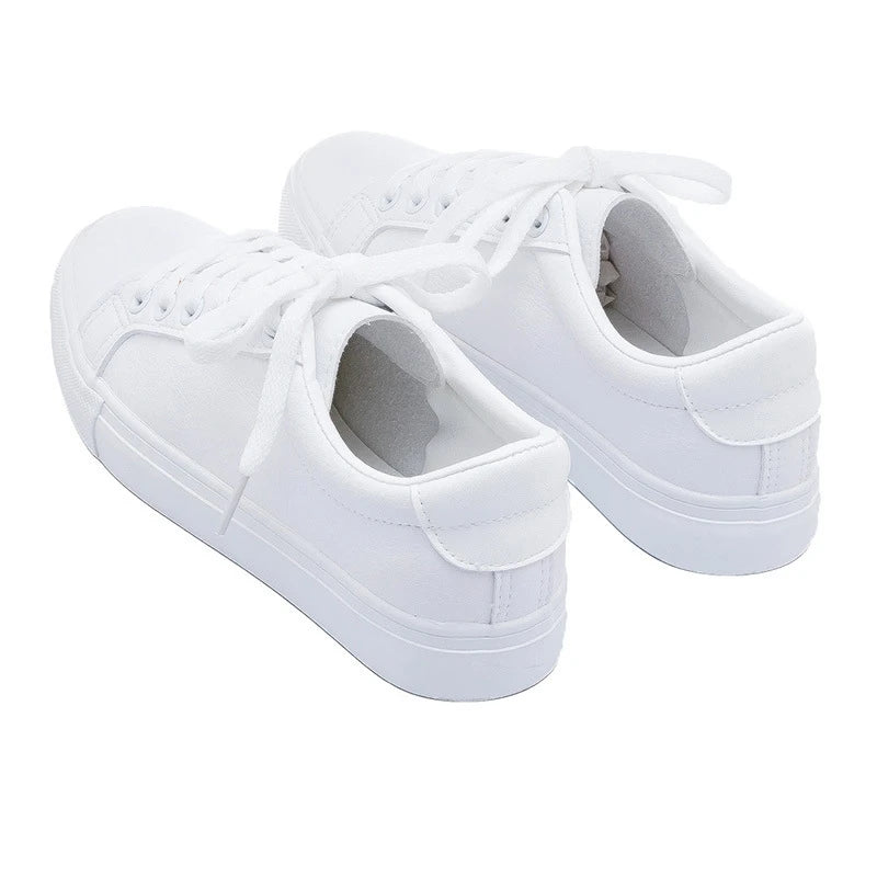 Women Platform Flats Shoes New Fashion Classic Vulcanize Shoes Spring Sport Shoes Casual PU Leather Female White Sneakers Shoes