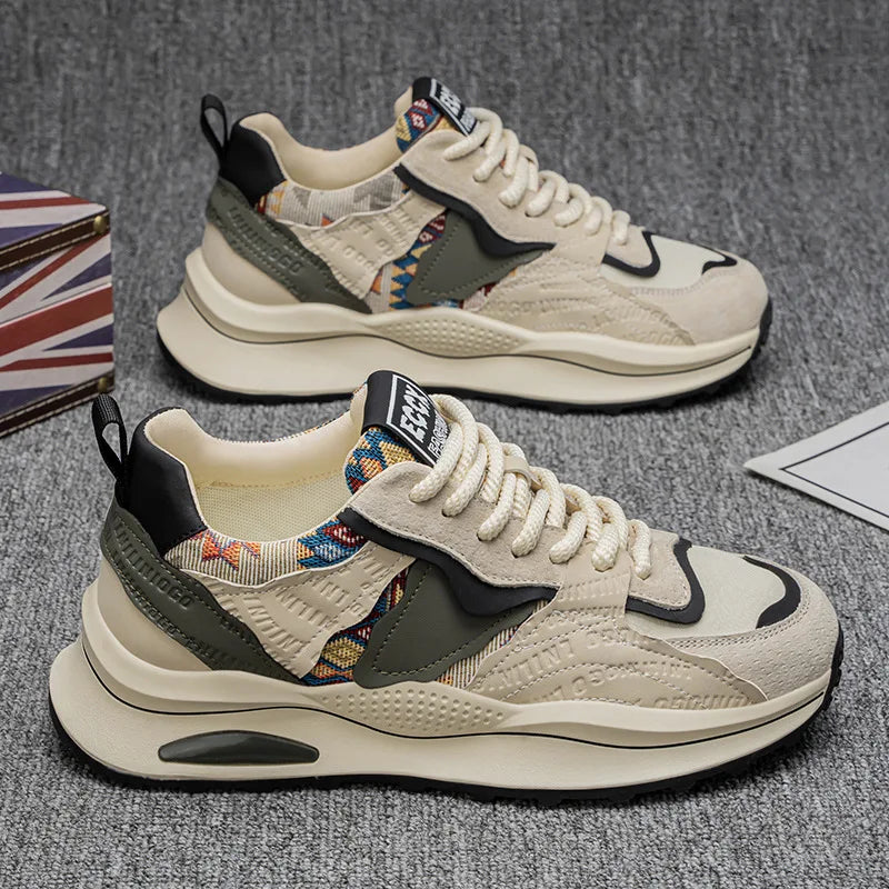 Pantofi sport pentru bărbați, pantofi sport de primăvară 2025, pantofi sport casual, versatili, confortabili, la modă, de nișă, antiderapanți, rezistenți la uzură, retro