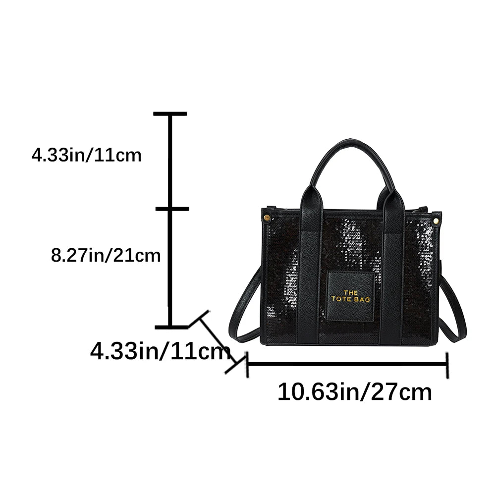 Women's Casual Tote Bag For Women Crossbody Female Handbag New Solid Words Lette Leisure Large Bag Fashion Shopper Tote Purse