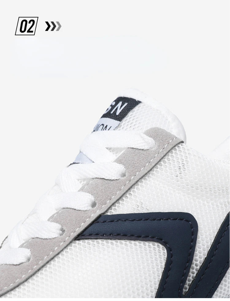 New Women's Sneakers Fashion Breathable Unisex Casual Shoes Lightweight Lace-Up Running Shoes Outdoor Platform Tennis Shoes Male