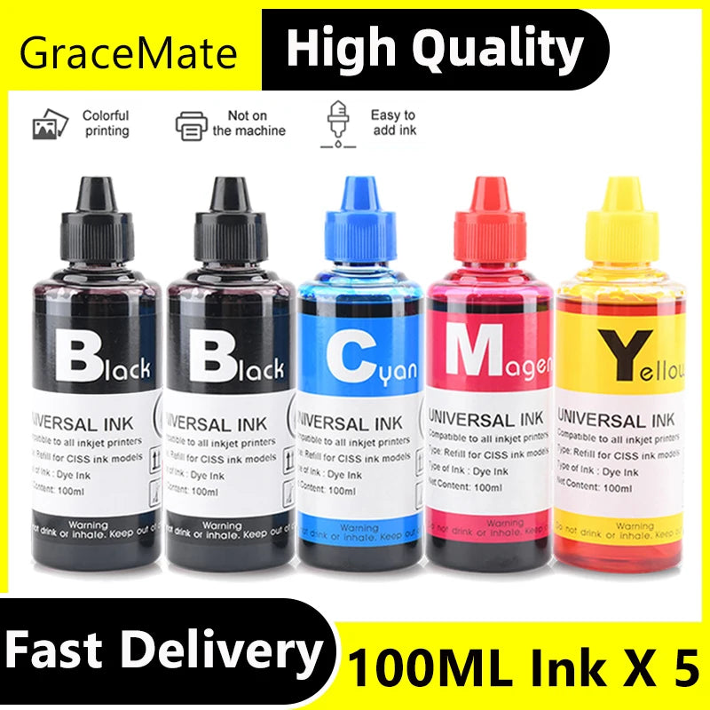 Printer Ink 305xl Ink Cartridge for HP DeskJet 2710 2720 4110 4120 4130 6010 Compatible for hp305 Ink Cartridge Refill Ink Kit