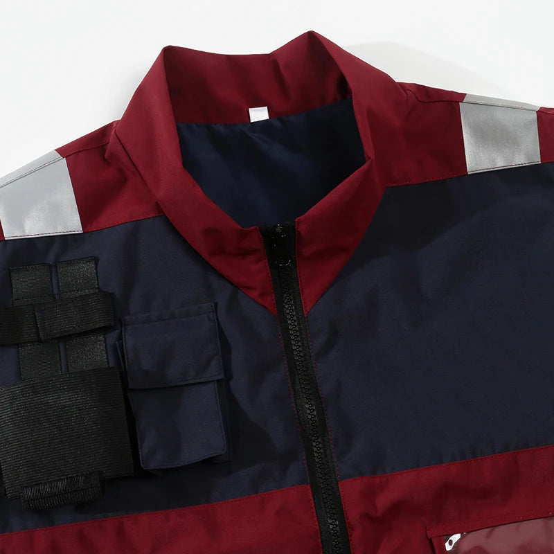 RescuePro NW Notfallweste Sicher - 6 Taschen, Reflekt L