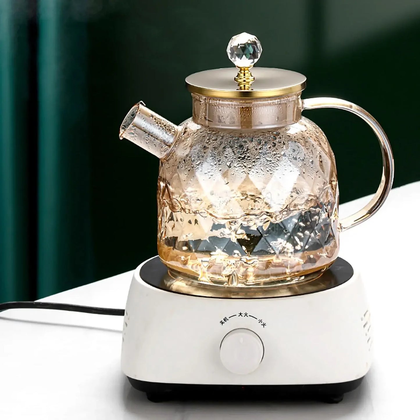 CasaBella Teekanne Mit Sieb - 1.0L Borosilikat Herd
