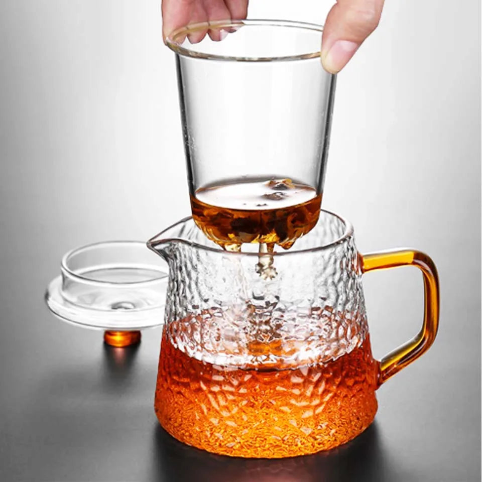 Japanese Teapot Glass Tea Pot With Infuser Tea Sets Teapots Glass Borosilicate Heat Resistant Glass Teapot Kettle Gaiwan Pu Erh