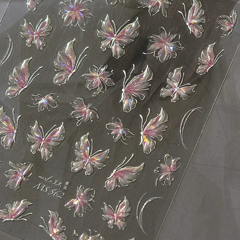 3D Fashion Jelly Nagelsticker Selbstklebend - 1 Stk Sticker