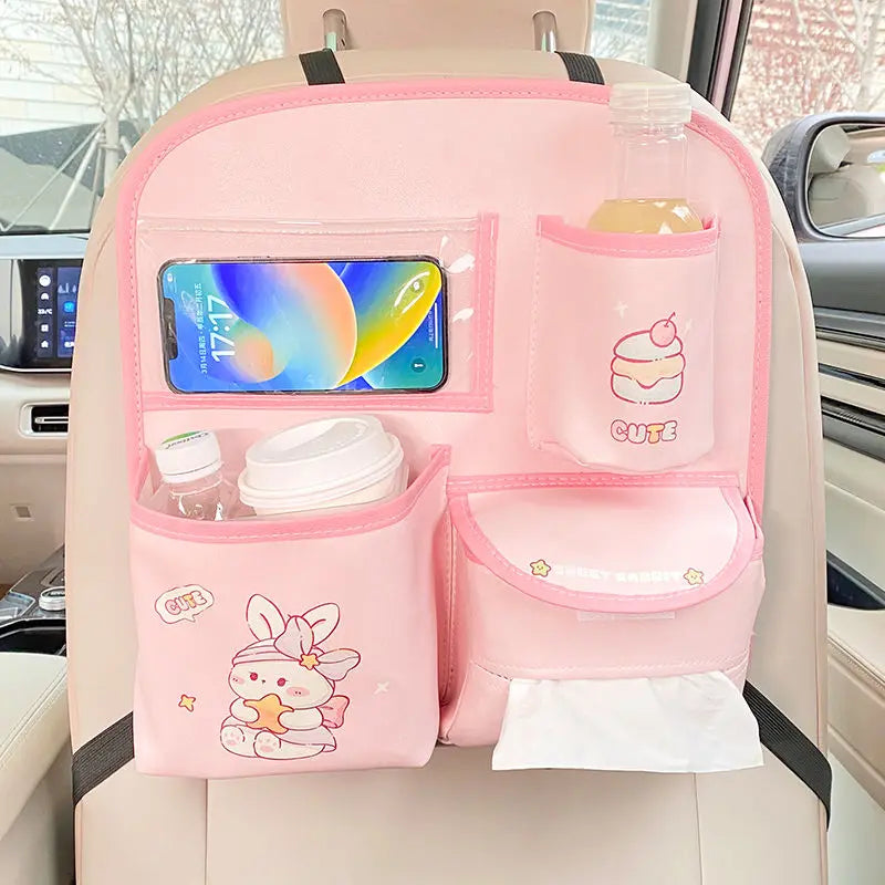 Car Seat Back Storage Bag Hanging Bag Multifunctional Storage Box Car Seat Back Storage Bag Car Interior Decoration Supplies