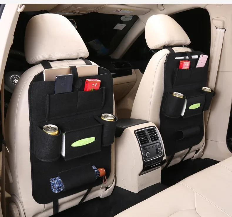 Organizator universal pentru scaun Choice - 6 buzunare, elastic din fetru