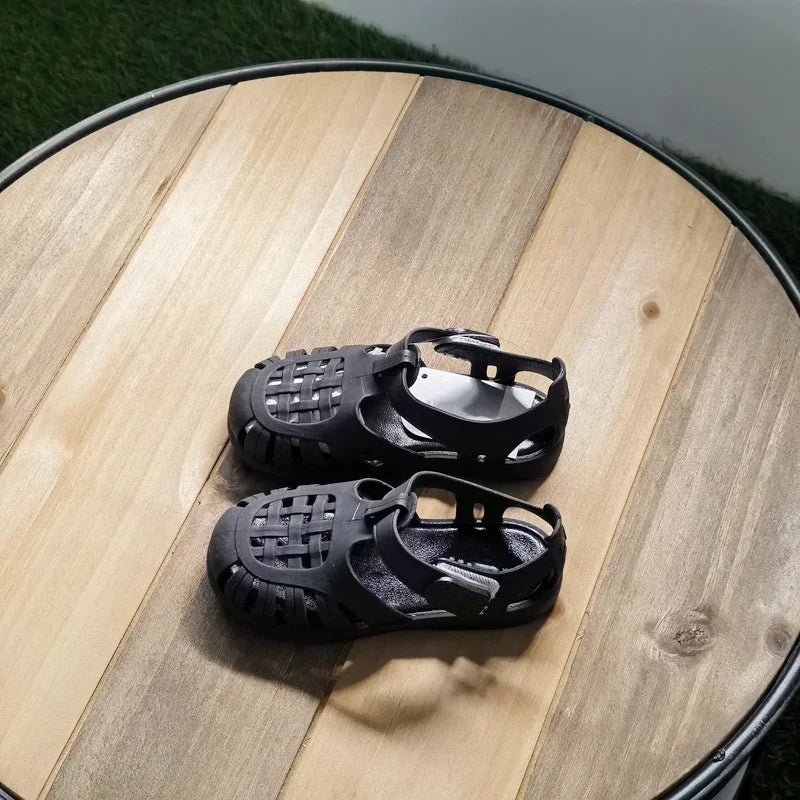 Hochwertige Kinder Strand Schuhe Meer Sommer 2025 - Mädchen Sandalen Baby Weich Rutschfest - Prinzessin Jelly Schuhe Jungen Römische Flip-Flops