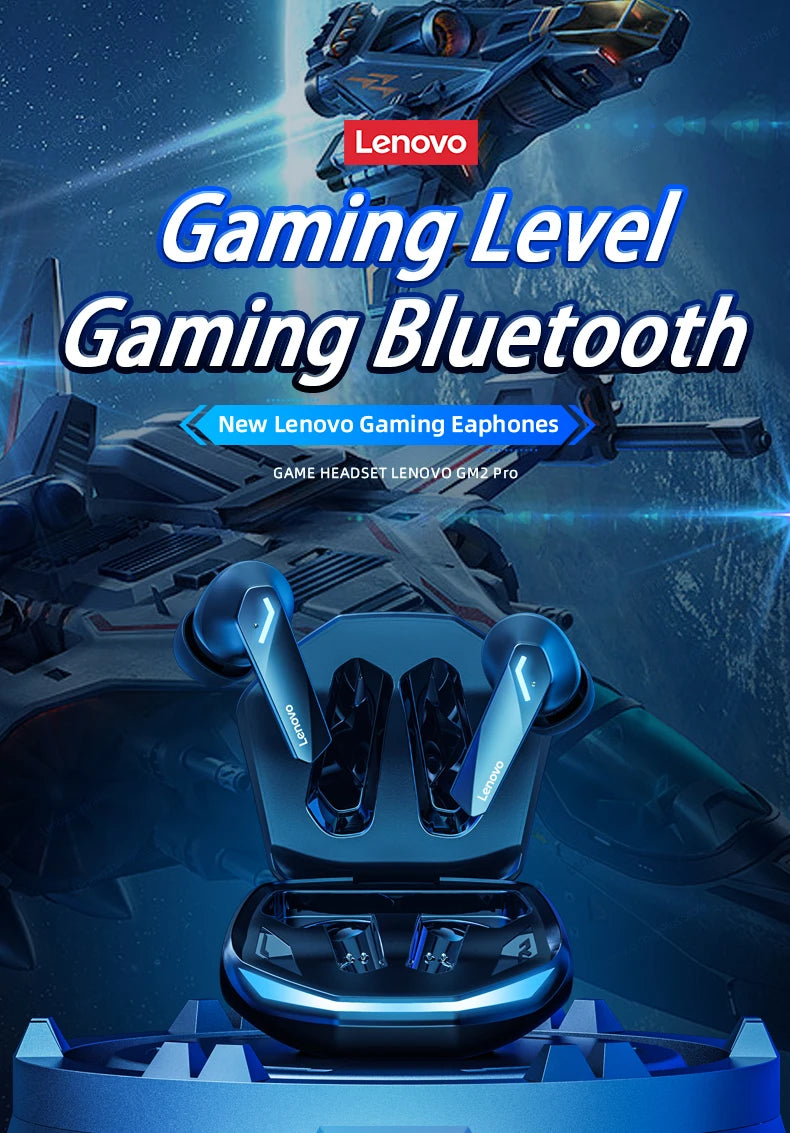 Gaming-Kopfhörer 2025: Lenovo GM2 Pro Bluetooth 5.3 - Sports Wireless In-Ear Low Latency Collection