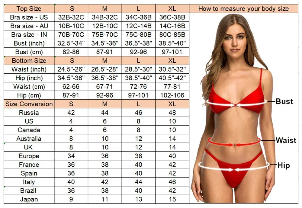 V-bar Bügel Bikini S-XL Damen Schwimmanzug Underwire-Technologie Low Waist Zweiteilig V-Form Bügel Polyester Spandex - Golden Bridge Store