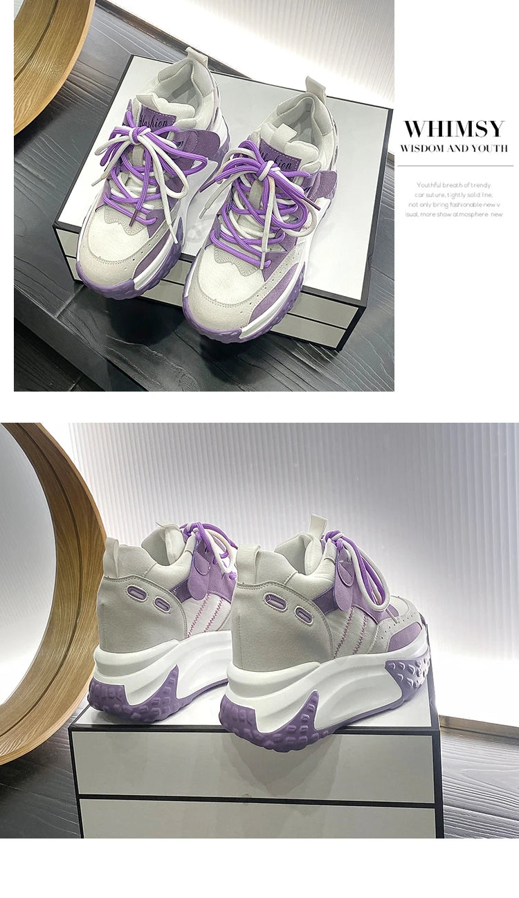 Rockynice 921 Atmungsaktiv Plateau Sneaker - 10,5cm 4cm