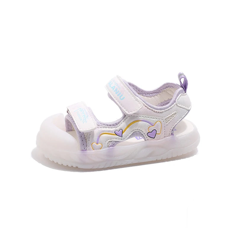 Baby-Sandalen 2025: Jelly-Sohle Zehenschutz Strand Sicherheit - Beach Safety Kollektion 6 Monate-3 Jahre