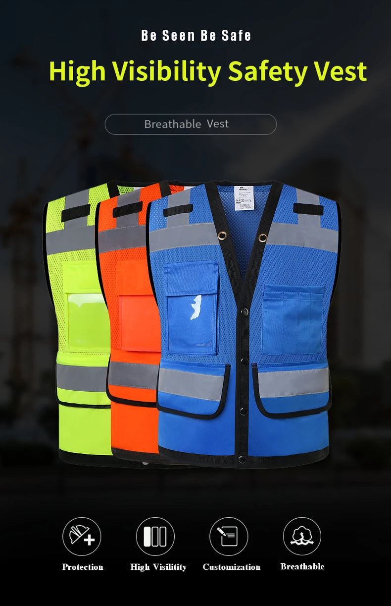 SPARDWEAR 105M Warnweste - Polyester, reflekt., Gr. S-XXL