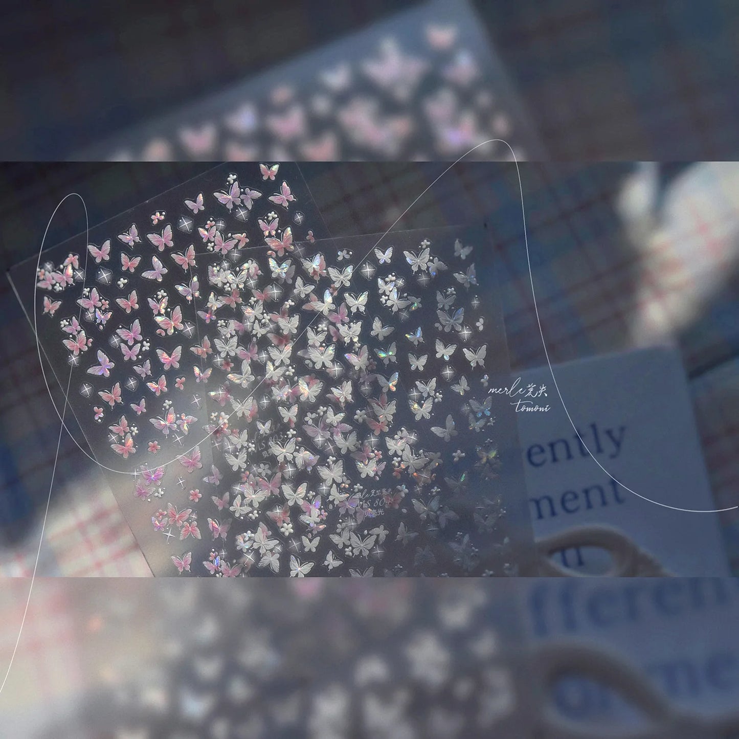 Hign MS803 Nail Art 5D Strălucitoare - 1 Foaie PET 8.3x10mm