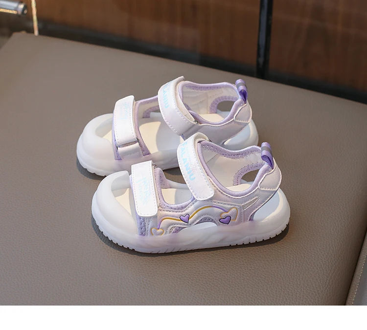 Baby-Sandalen 2025: Jelly-Sohle Zehenschutz Strand Sicherheit - Beach Safety Kollektion 6 Monate-3 Jahre