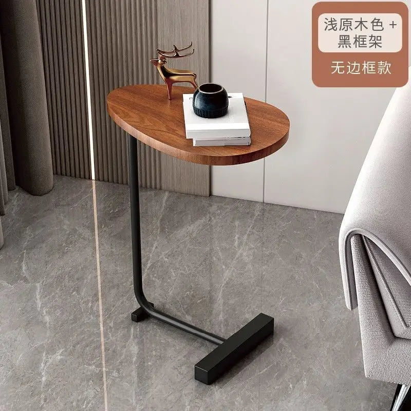 Home Small Apartment Mini Side Table Movable Coffee Table Livingroom Sofa Corner Storage Rack Minimalist Lightluxury Furniture