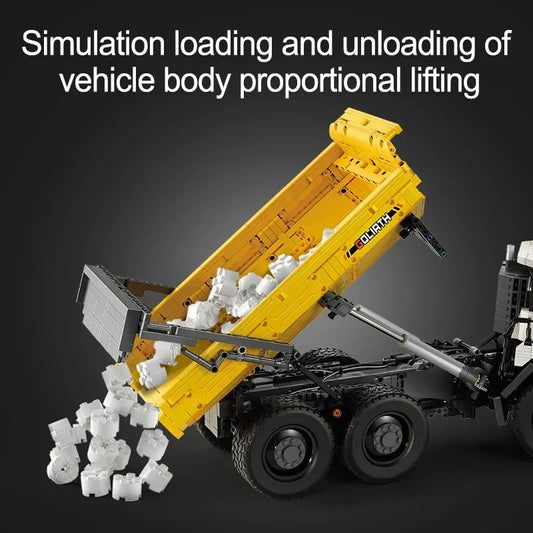 Camion basculant Cada C61054 RC cu telecomandă - 3067 piese baterie