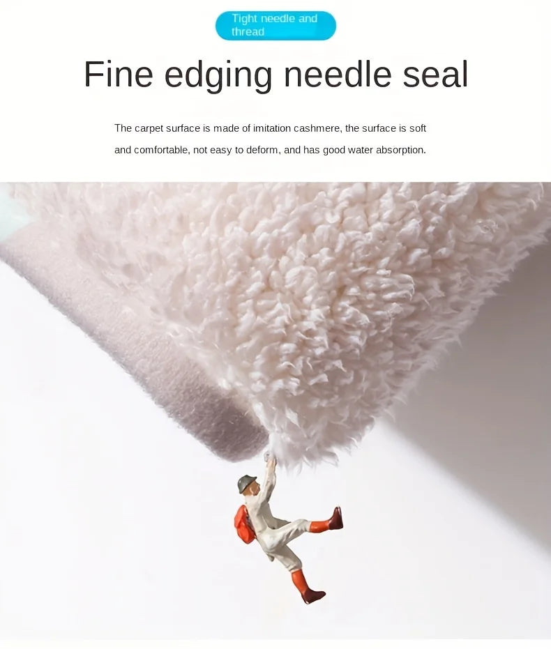 Charming Cartoon Bathroom Carpet - Super Absorbent, Quick Drying, Thick, Anti Slip - Perfect Home Entrance Mat