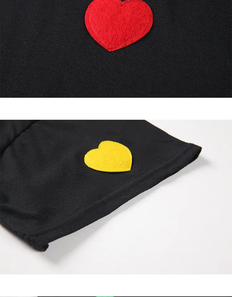 Woman T-shirts 2022 New Summer Cotton Chiffon Tops Casual Short Solid O-Neck Heart Girls T-shirt Y2k Top
