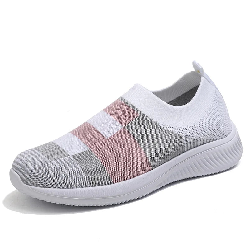 Sneaker Woman Fashion Flat Ladies Shoes Breathable Womens Sneakers Slip On Sock Shoes Trainers Zapatos De Mujer Women's Sneakers