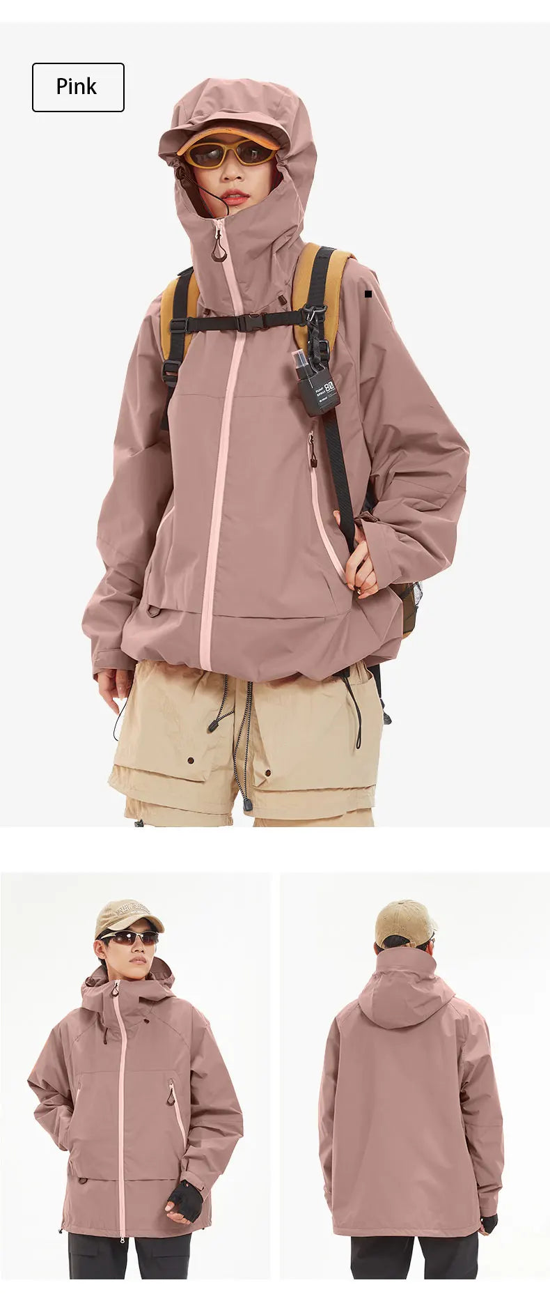 OutdoorPro Wanderjacke Wasserdicht - Unisex 700g S-XXL