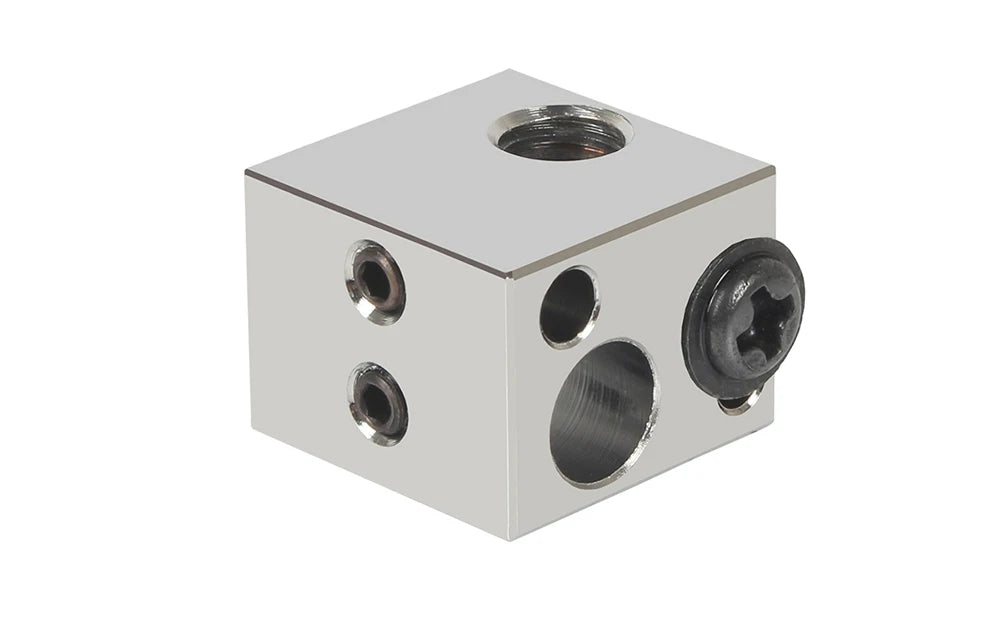 LERDGE Aluminium Heat Block For J-head Extruder HotEnd 3D Printers High Temp Silicone Socks Parts BP6 Heating Block Accessories