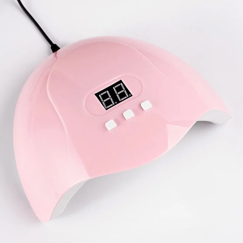 LULAA 54w Lampă UV pentru unghii cu gel Lampă de uscare Material profesional Uscător de unghii Lampă LED pentru accesorii de unghii Instrumente de manichiură