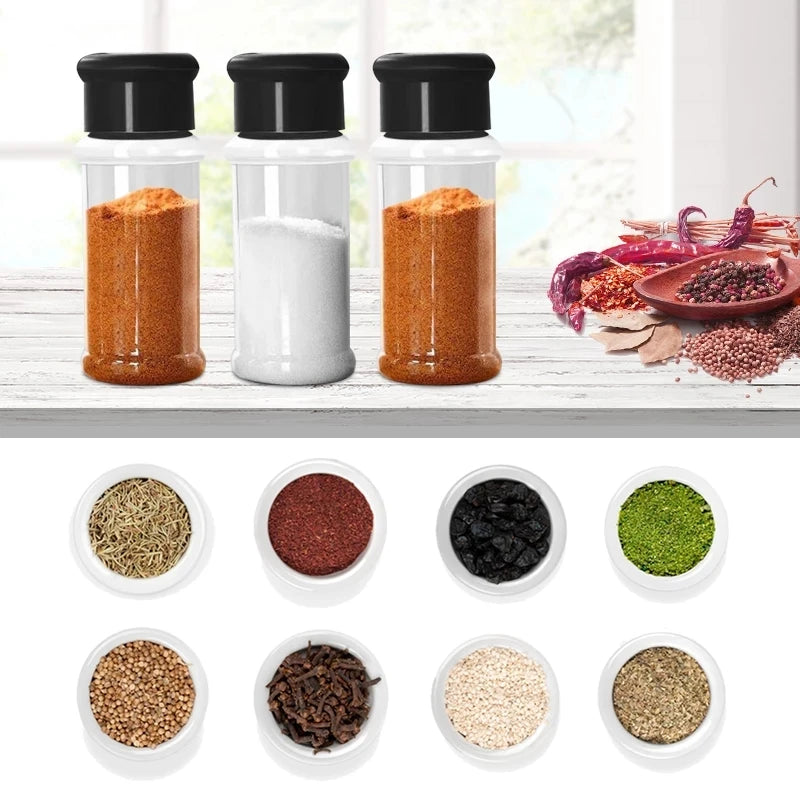 Spice Jars Set 5/10/15/20PC Jars for Spices Salt and Pepper Shaker Seasoning Jar Spice Organizer Plastic Barbecue Condiment