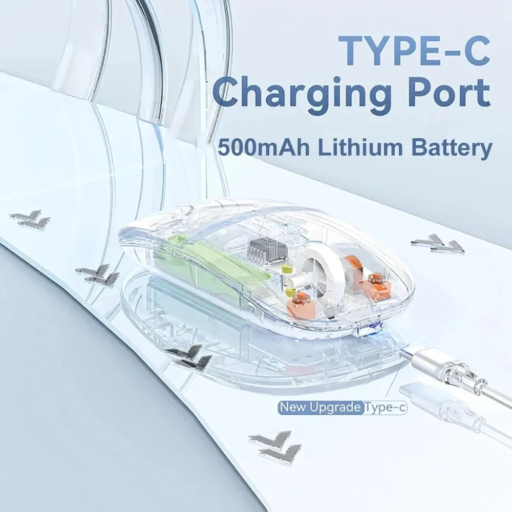 CT T1 Leise Bluetooth-Maus - 1600 DPI, 500mAh, 2.4G