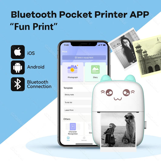 Bluetooth-Etikettendrucker 2025: 58mm Smart-Pocket Thermal - Mobile Printing Collection
