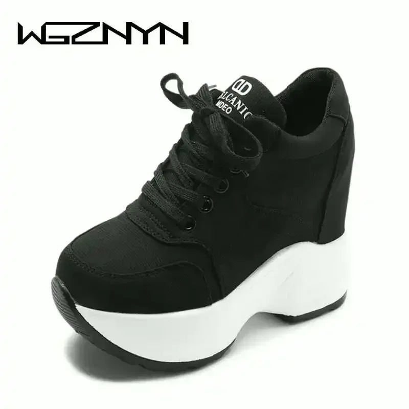 WGZNYN 187 Plateau Sneaker Atmungsaktiv - 10cm Absatz Mesh