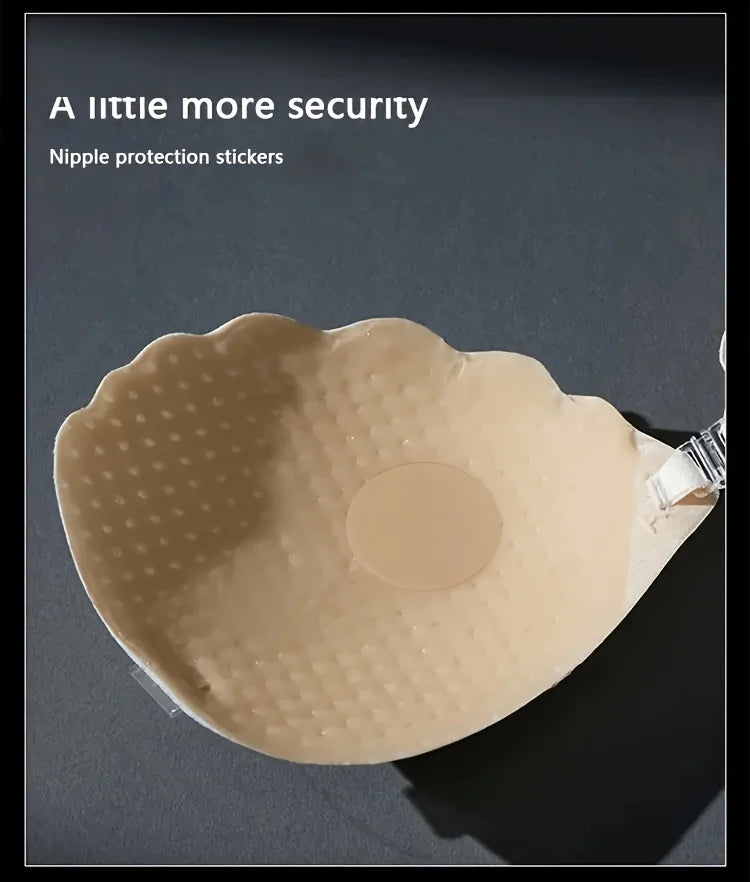 Sutien push-up invizibil, moale, elegant, fără bretele și fără cusături pentru femei - lenjerie intimă cu susținere