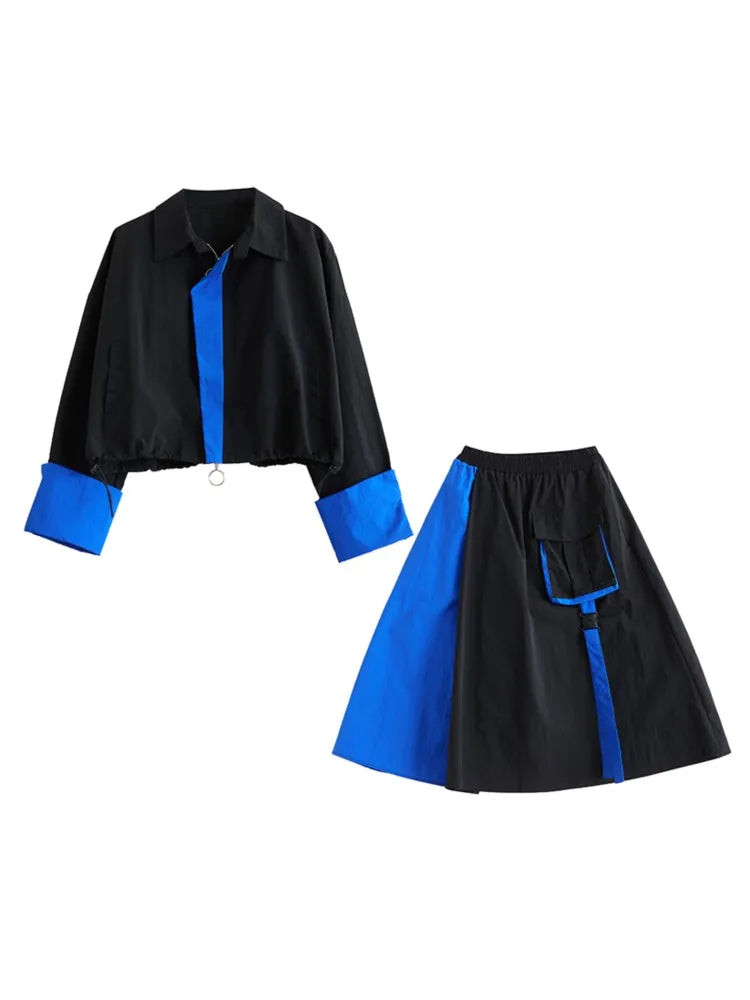 BigLargi ZweiTeile Oversized - Elastischer Bund MidCalf