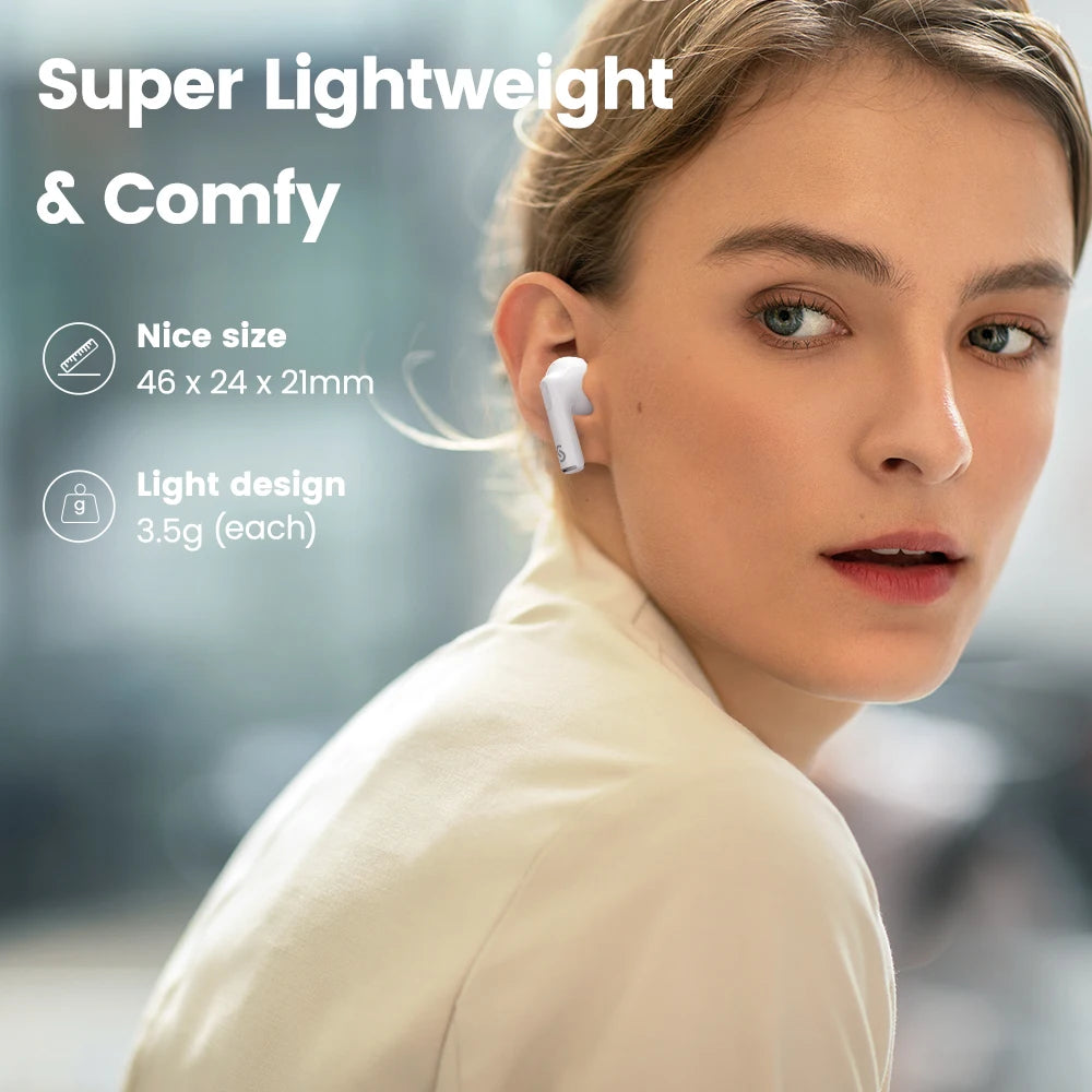 Bluetooth-Kopfhörer 2025: SOUNARC Q1 Earbuds 5.3 - 28h Playtime Crystal Clear Smart Touch Collection