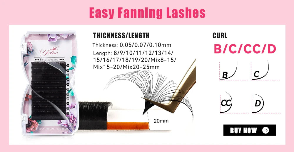 Makeup Professional Eyelash Tweezers 3D Volume Eyelash Extension Tweezer Fan Lash Eyebrow Tweezers VETUS Excellent Closure