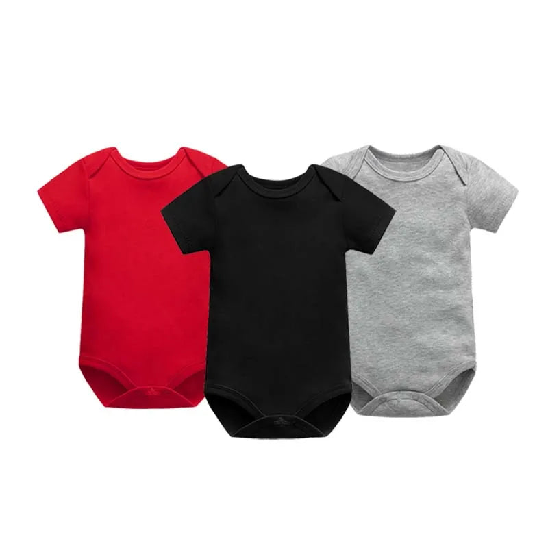 Guangdong Babybody Baumwolle Kurzarm Unisex - 3 Stk 0-24M