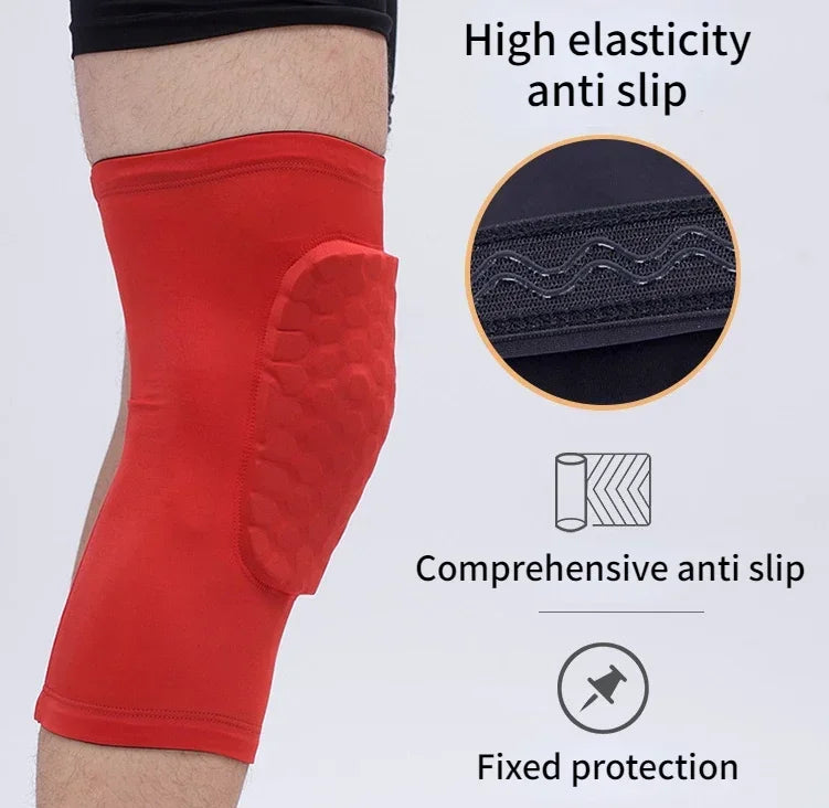 Knieschützer 2025: 1PC Honeycomb Knee Pads Basketball Sport Kneepad - Volleyball Knee Protector Brace Support Football Compression Leg Sleeves Collection