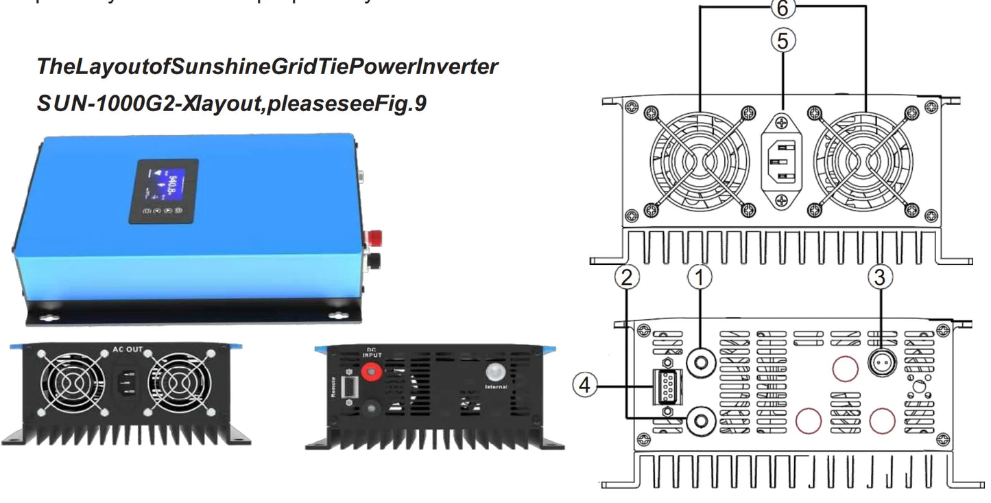 1KW 2KW Solar Grid Tie Inverter