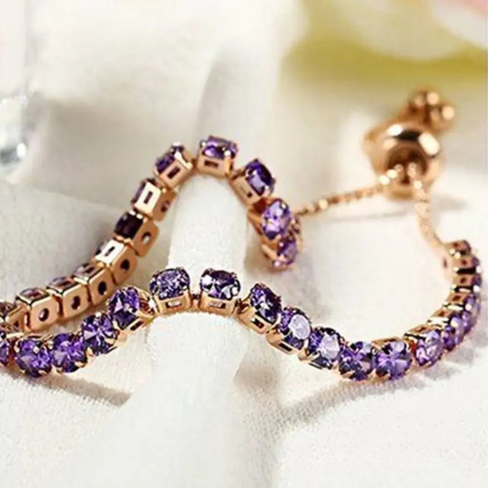 Brățară de lux cu stras complet - Brățară nouă, la modă, reglabilă, geometrică, cu zirconiu - Pentru bijuterii și accesorii pentru femei, mândrie