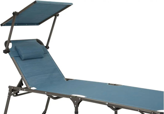 SunFlex Dreibein-Liege Verstellbare Rückenlehne - 120 kg, 7,5 kg, 81x69x18 by Golden Bridge Store