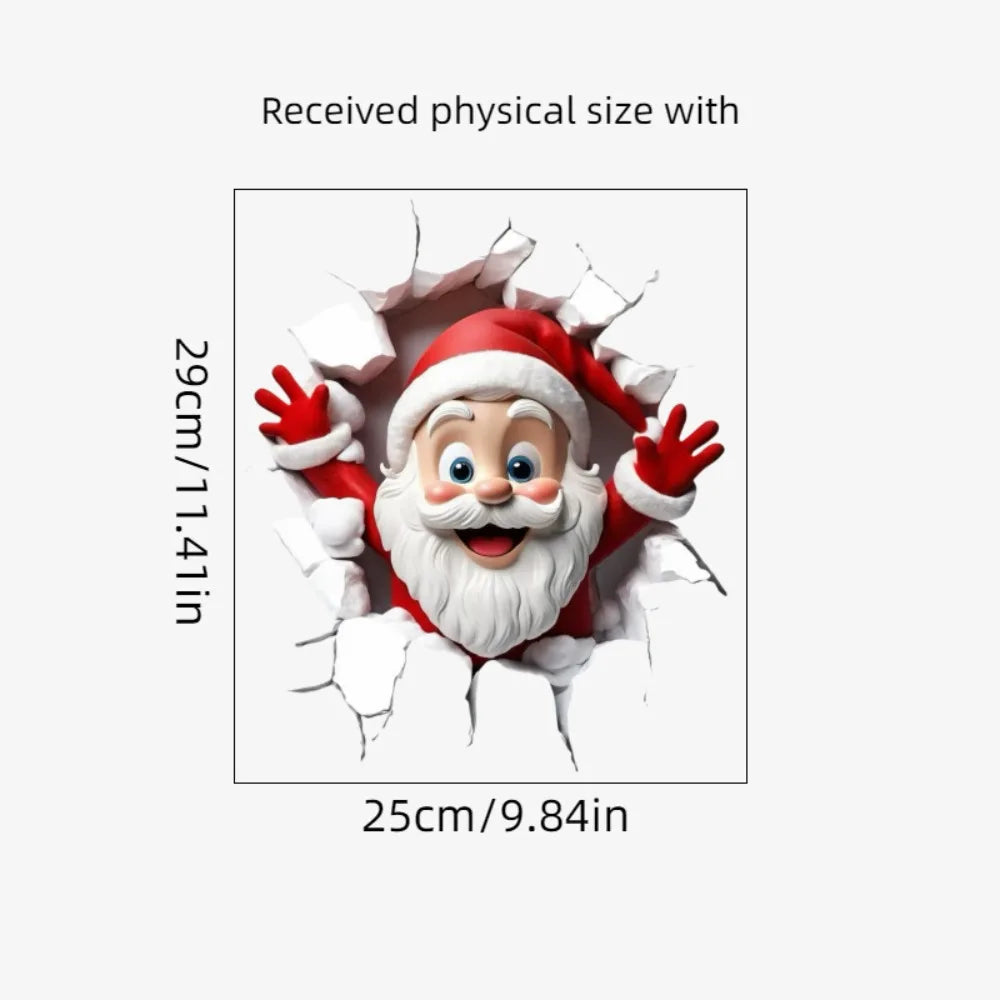 Christmas Toilet Sticker Merry Christmas Decoration Santa Claus Bathroom Sticker Home Toilet Decoration 2026 New Year Gift Fun